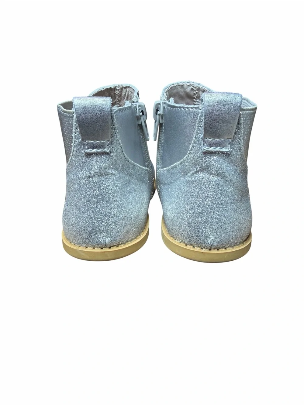 Livie & Luca Girls Metallic Silver Wink Boots | Size 13